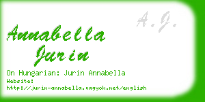 annabella jurin business card